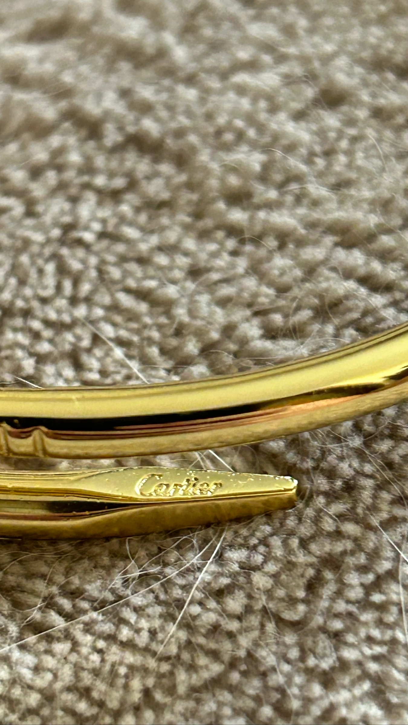 Bracelet Cartie juste un clou modèle classique taille 17 or jaune 18k – photo 5